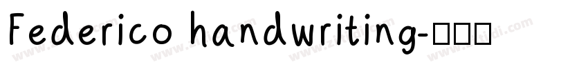 Federico handwriting字体转换